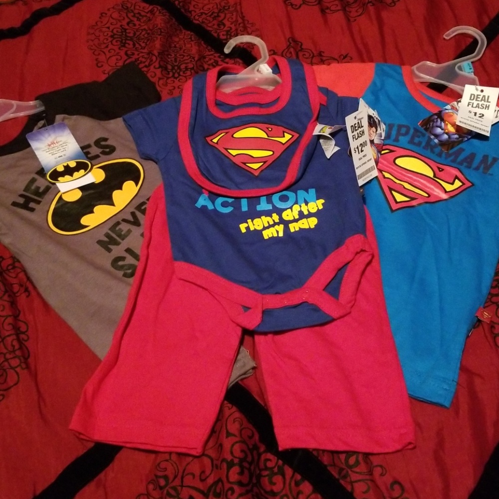 New 3 Super Heroes Onsies